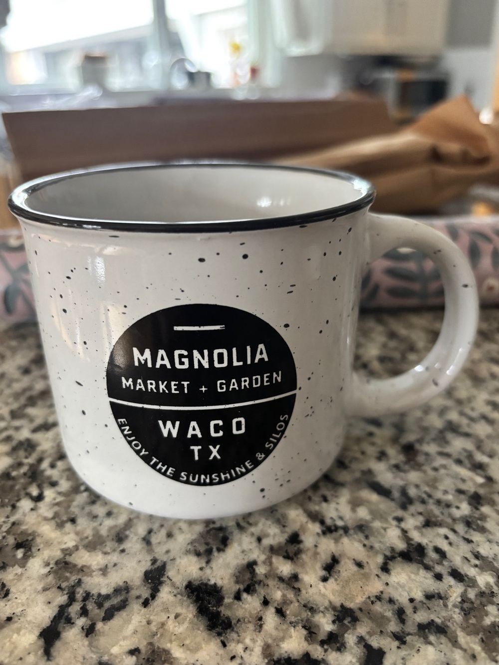 Magnolia Home White Camp Mug